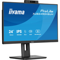 iiyama ProLite XUB2490HSUH-B2, LED-Monitor 60.5 cm (24 Zoll), schwarz (matt), FullHD, IPS, Webcam, Mikrofon, USB-Hub, 100Hz Panel