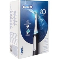 Braun Oral-B iO Series 3 Matt Black mit Reiseetui, Elektrische Zahnbürste schwarz, Matt Black