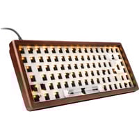 Sharkoon SKILLER SGK50 S3 Wood Barebone, Gaming-Tastatur holz