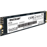 Patriot P310 960 GB, SSD PCIe 3.0 x4, NVMe 1.3, M.2 2280