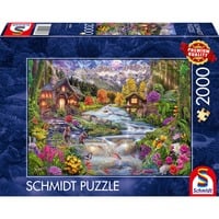 Schmidt Spiele Flussidyll in den Bergen, Puzzle 1000 Teile