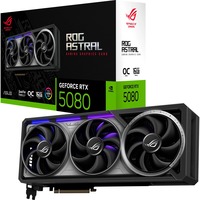 ASUS GeForce RTX 5080 ROG ASTRAL GAMING OC, Grafikkarte DLSS 4, 3x DisplayPort, 2x HDMI 2.1