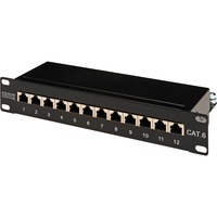 Digitus Patchpanel DN-91612S schwarz, 254 mm (10"), Cat.6