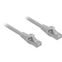 Sharkoon Patchkabel RJ45 Cat.6a SFTP grau, 50 cm, LSOH (Halogenfrei)