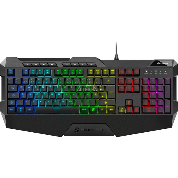 Sharkoon SKILLER SGK4, Gaming-Tastatur schwarz