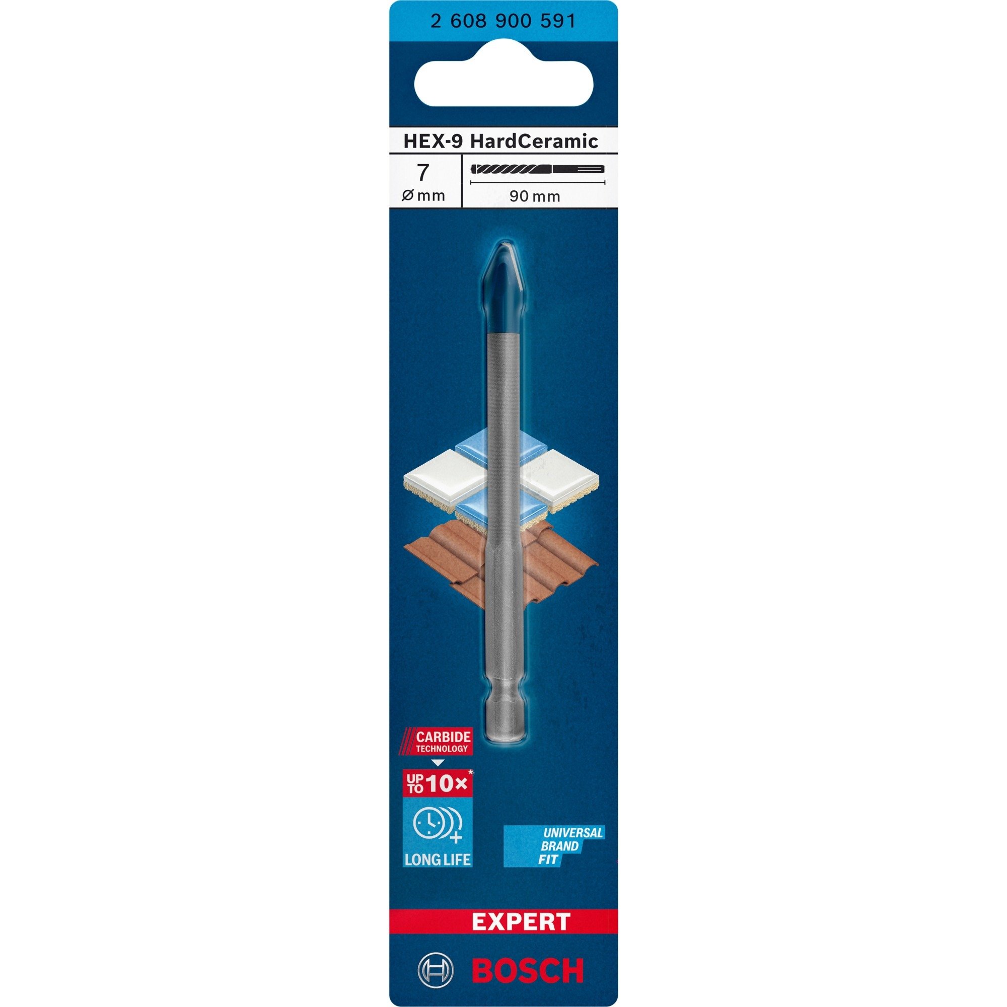 Image of Alternate - Expert HEX-9 HardCeramic Bohrer, Ø 7mm online einkaufen bei Alternate