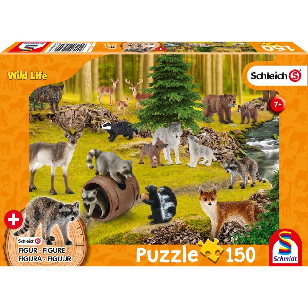 Image of Alternate - Puzzle Schleich Wild Life - Bei den Waschbären online einkaufen bei Alternate