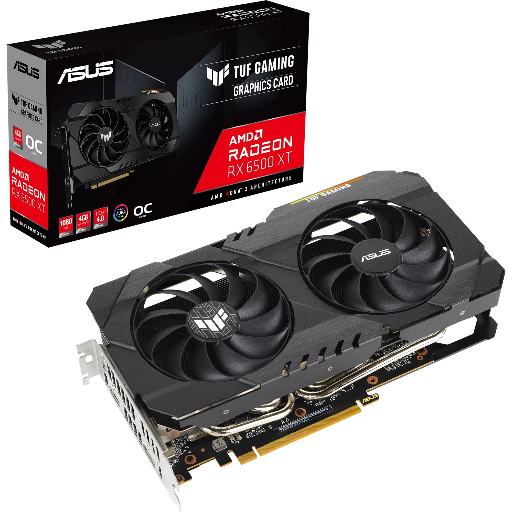 Image of Alternate - Radeon RX 6500 XT TUF GAMING OC, Grafikkarte online einkaufen bei Alternate