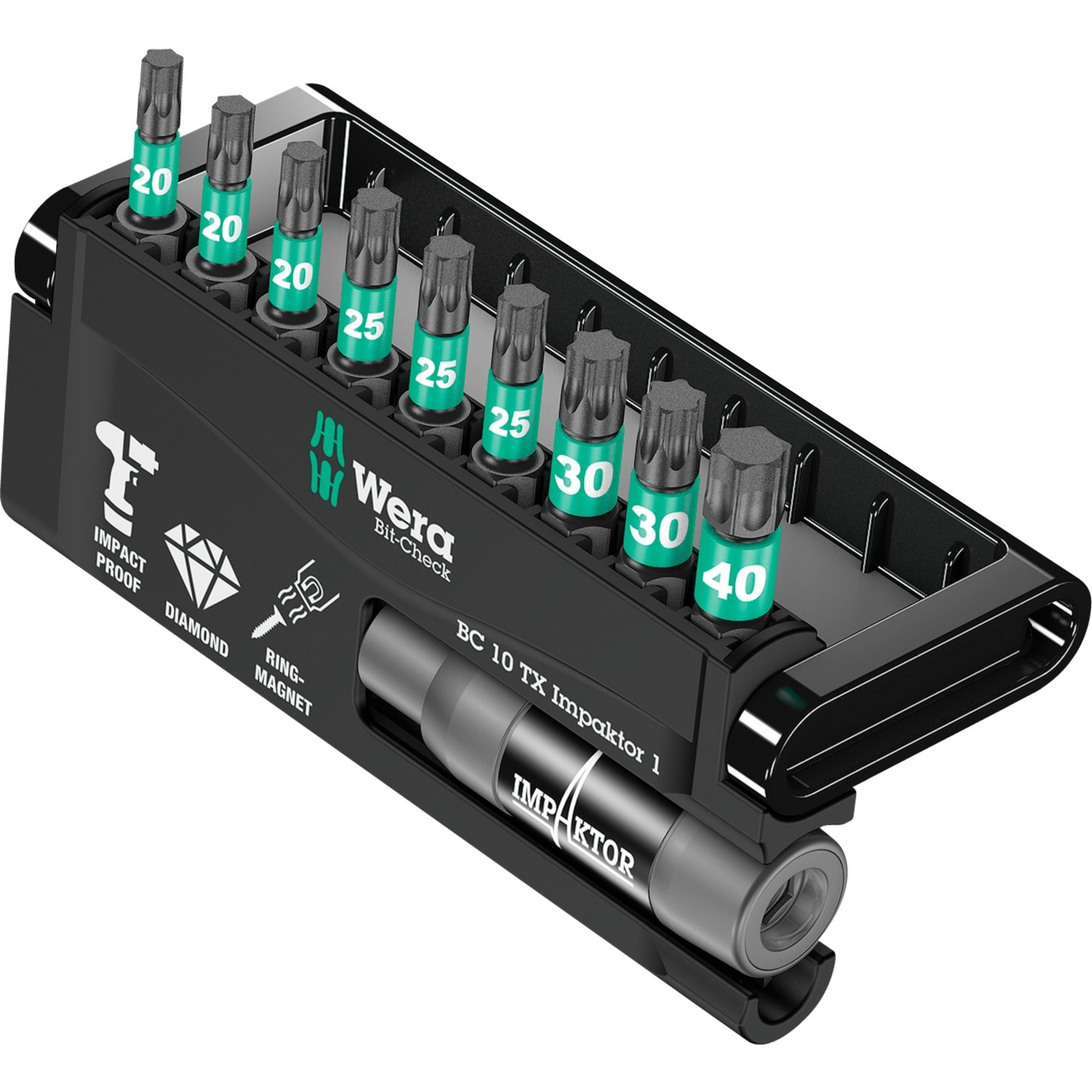 Image of Alternate - Bit-Check 10 TX Impaktor 1, 1/4", 10-teilig, Bit-Satz online einkaufen bei Alternate