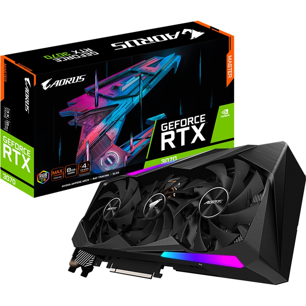 Image of Alternate - GeForce RTX 3070 AORUS MASTER 8G LHR, Grafikkarte online einkaufen bei Alternate