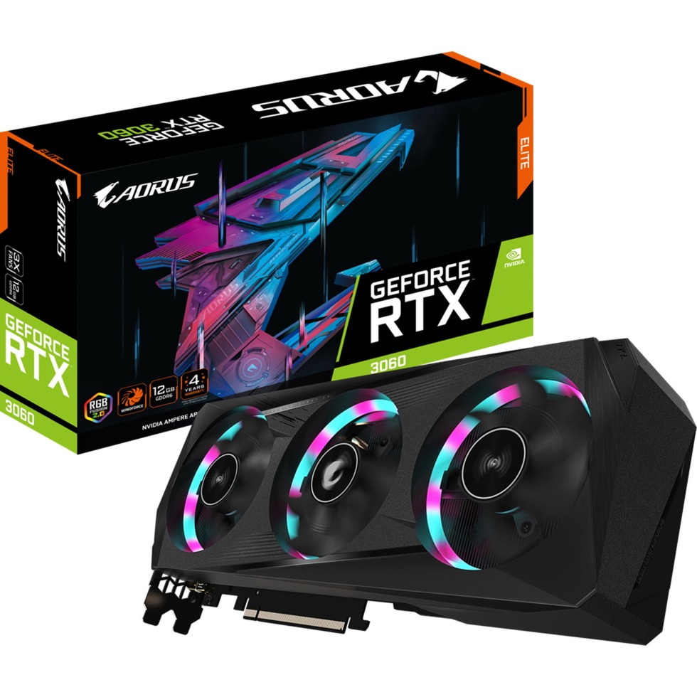 Image of Alternate - GeForce RTX 3060 AORUS ELITE 12G LHR, Grafikkarte online einkaufen bei Alternate