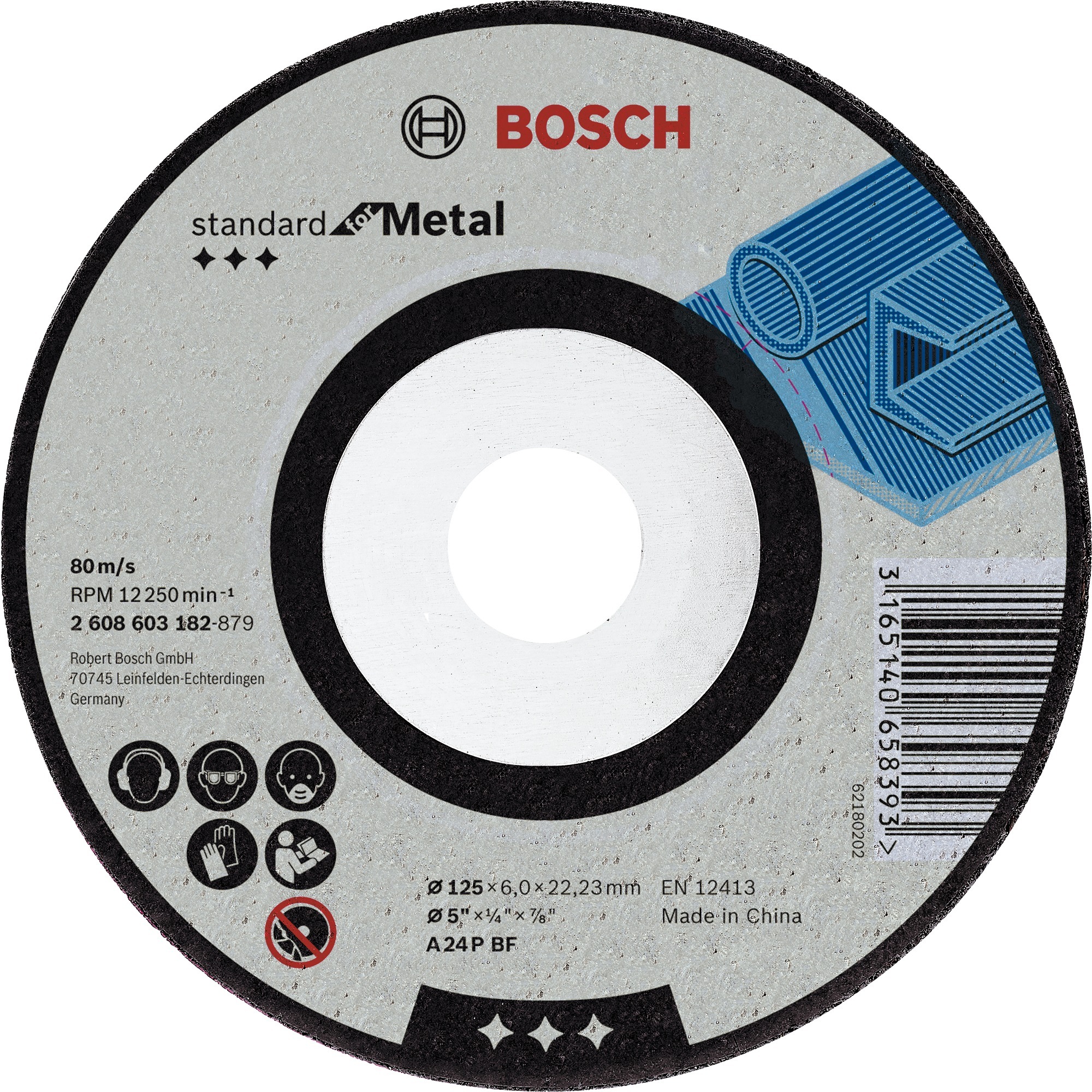 Image of Alternate - Schruppscheibe Standard for Metal, 115mm, Schleifscheibe online einkaufen bei Alternate