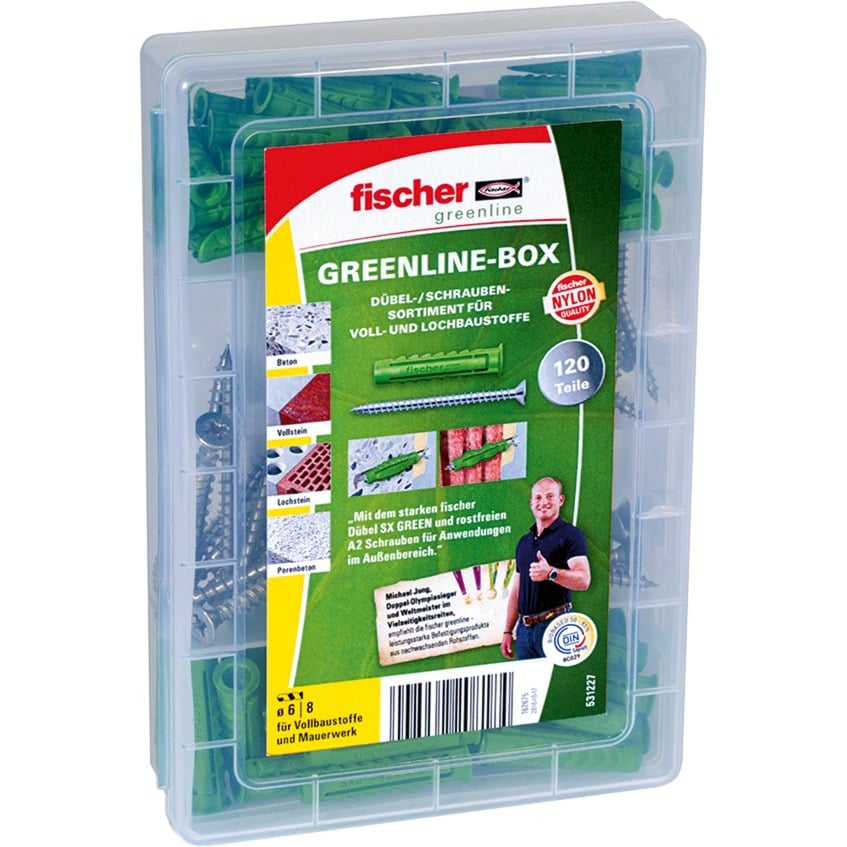 Image of Alternate - Meister-Box greenline SX S + A2, Dübel online einkaufen bei Alternate