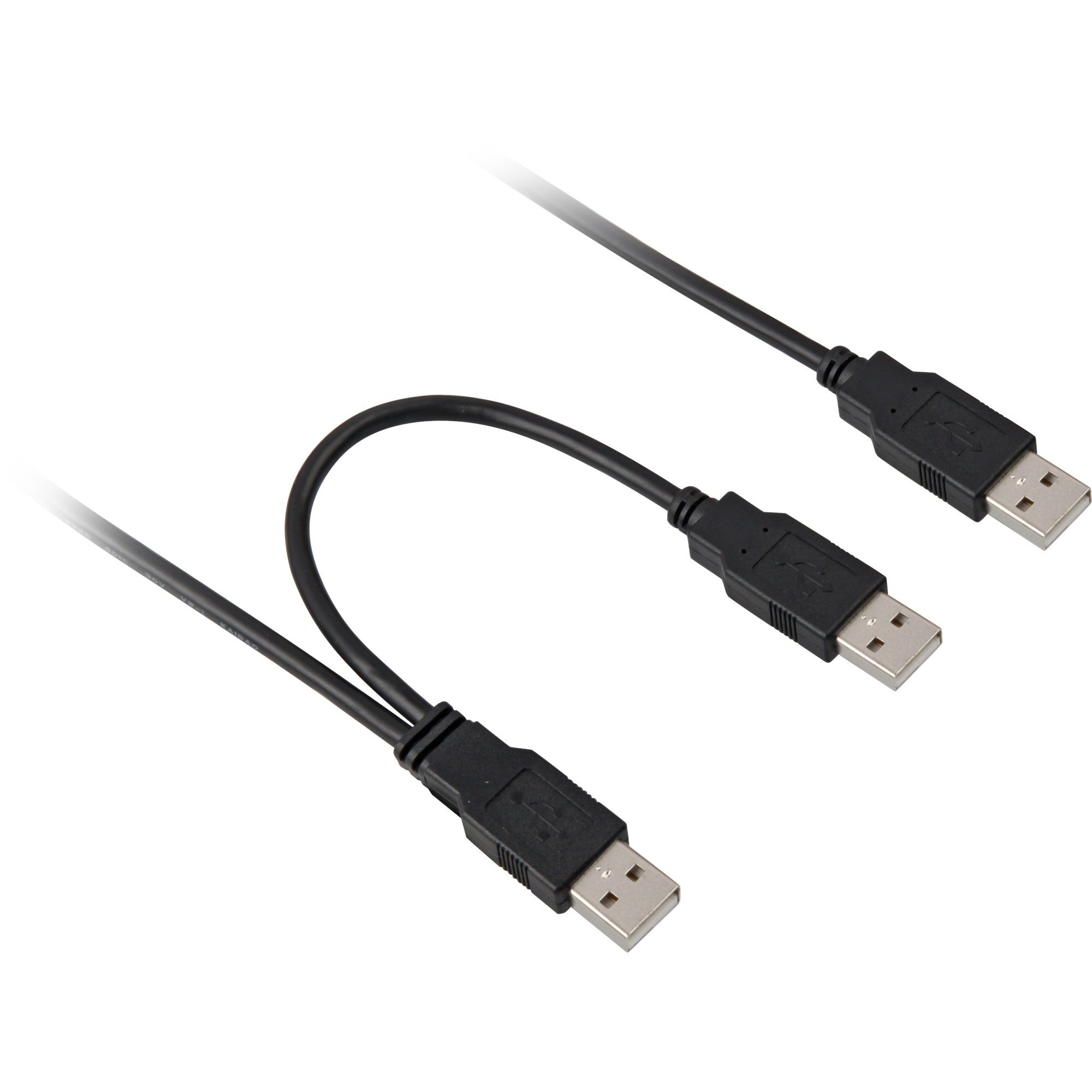 Image of Alternate - USB 2.0 Y-Kabel 2x Stecker A > Stecker A online einkaufen bei Alternate